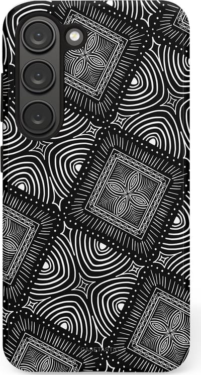 Casetastic Hoesje Geschikt voor Samsung S23 - Stijlvolle Beschermende Duo-layer Case - Ceramica