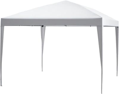 Pop-up Tuinpaviljoen Feesttent 3x3m Wit Waterdicht UV-bestendig