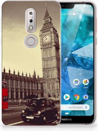 Nokia 7.1 Siliconen Back Cover Londen