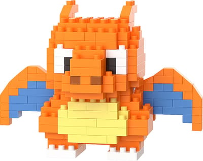 Charizard - Nano Blocks - Bouwset – 243 Stukjes DIY Mini Bouwstenen - Blokken - Speelgoed - BRICKY