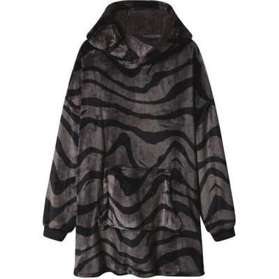 Lidl Oversized hoodie (Grijs/zwart, S/M)