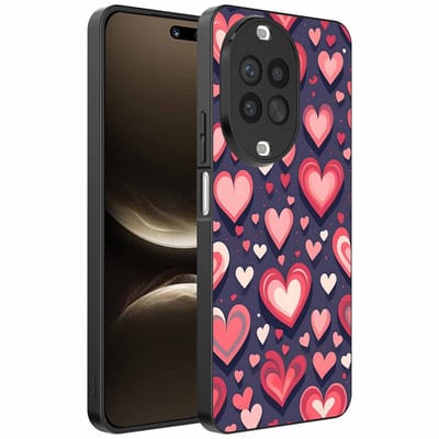 Geschikt voor Huawei Nova 14 Ultra Telefoonhoesje met Hartjes Opdruk - TPU Backcover Case With Heart Design - Smartphonica geschikt voor Huawei Nova 14 Ultra