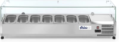 Arktic - Opzetkoelvitrine - GN 1/4 - 7x GN 1/4 - 230V - 1505x335x460mm