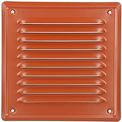 Ventilatierooster 165x165 mm voor Open Haarden - Insectenbescherming en Corrosiebestendig