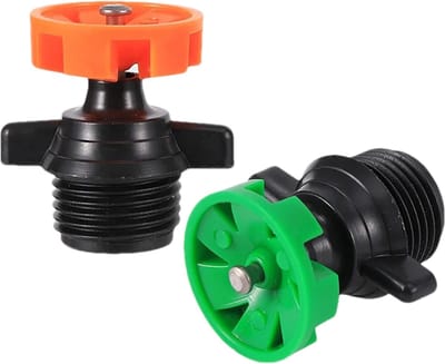 Kleine tuinsproeier - Watersproeiers slangkop - Gazon irrigatie - 360 graden dekking - 13.8 x 7.9 x 3.7 cm