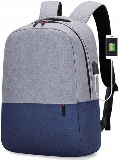 Rugzak Inclusief USB Oplaadstation Geschikt Voor 15 Inch Laptop Spat Waterdicht Schooltas