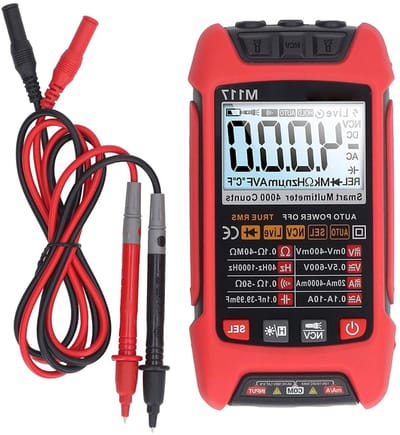 Digitale Multimeter - Spanningstester - Circuit Reparatie - Automatische Intelligentie - 4000 Telt - Rood