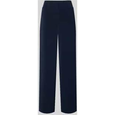 Stoffen broek met achterzakken met strook en elastische band