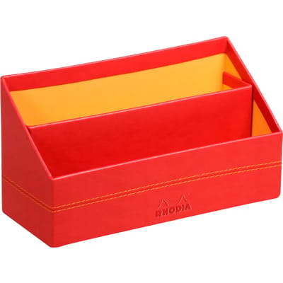 Italian faux leather brievenhouder Rhodia