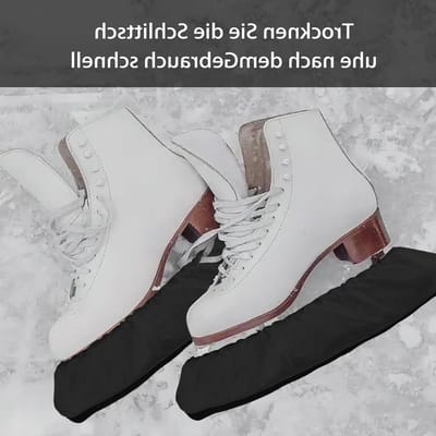 Skate Beschermset voor IJsschaatsen, Comfortabele Sokken met Microvezeldoek voor IJs- en Kunstschaatsen, Verstelbaar voor Diverse Schoenmaten en Effectieve Bescherming