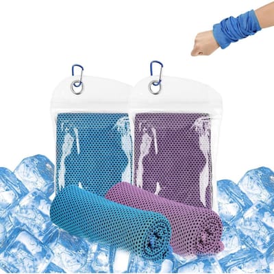 longziming -Koelhanddoek - Koel Doek - Sport Handdoek - Directe Verkoeling - Sneldrogend Mesh - Premium Microvezel - Huidvriendelijk En Duurzaam - Ideaal Voor Sport En Outdoor - 2 Stuks