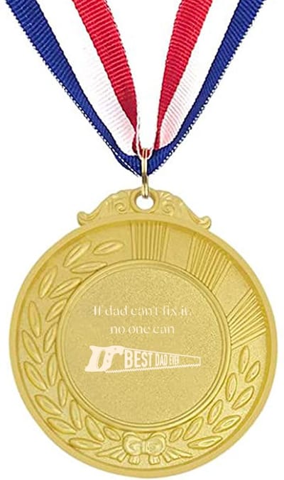 Akyol - if dad can't fixt it, no one can medaille goudkleuring - Vader - beste vader ever - vaderdag cadeau - cadeau papa - vaderdag