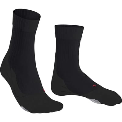 FALKE PL4 anti-blaar katoen functioneel materiaal paddelsokken heren zwart - maat 42-43