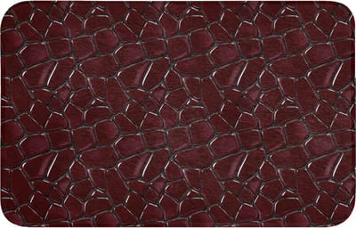 Badmat 80x50 cm - Antislip - Mozaïek - Tegel - Bordeauxrood - Badmatten voor badkamer - Badkamermat - Douchemat - Badkamer mat