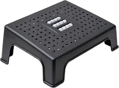 Voetkruk Ergonomisch - Voetenbankje Ondertafel - Bureauwerk Ontspannen - Antislip Massagefunctie - 36 x 29 x 14 cm - Grijs