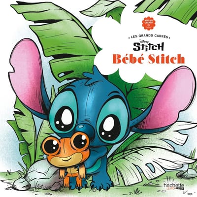 Les Grands Carrés BEBE STITCH - Hachette - Kleurboek voor volwassenen en kinderen