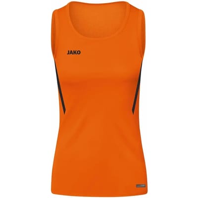 Jako Challenge Tanktop Kinderen - Zwart / Fluo Oranje | Maat: 140