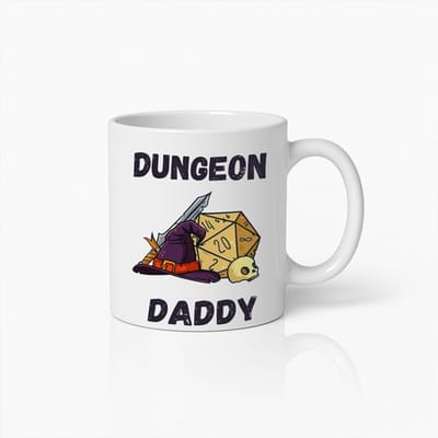 Grappige Dungeon Daddy Mok 330 ml – Dungeons & Dragons Geïnspireerde Koffiemok – Geek Cadeau voor RPG Gamers & Dungeon Masters