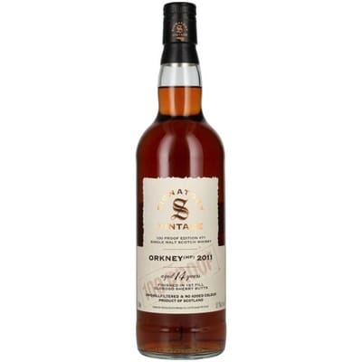 Ondertekenaar Vintage Signatory Vintage 100 Proof ORKNEY (HP) 14 Years Old Oloroso Sherry Butts #71 2011 57,1% Vol. 0,7l