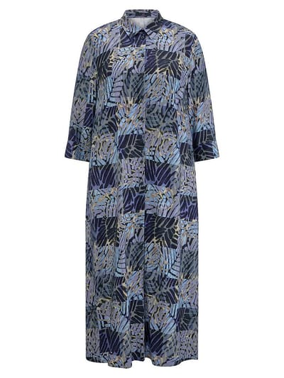 Jurk overhemdkraag Van Emilia Lay blauw