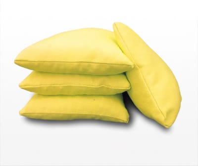 1 set van 4 GELE Cornhole Bags / Zakjes (volgens de officiële normen)