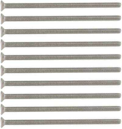 Dailygoods- Schroeven M5X100mm 10 stks - Verzonken Phillips - Roestvrij Staal - Duurzaam - Corrosiebestendig - Geschikt voor UPVC Handvat - Bevestigingsmiddelen