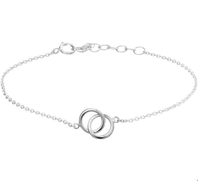 Zilver Gerhodineerd Armband Rondjes 1,2 Mm 16 + 3 Cm 1327116