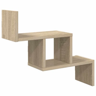 vidaXL - Wandplank - Sonoma - Eiken - 48 - x - 15 - x - 42 - cm - Bewerkt - hout