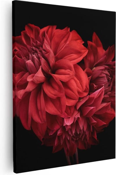 Artaza Canvas Schilderij Bloemen - 40x50 cm - Muurdecoratie Bloem - Wanddecoratie Woonkamer - Schilderijen Op Canvas