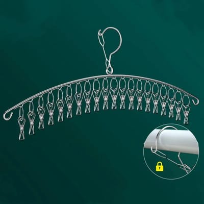 10/20 Klemmen RVS Kleding Droogrek Winddicht Kledingrek Klemmen Sok Wasknijper Droogrek Ondergoed Sokken Houder gray