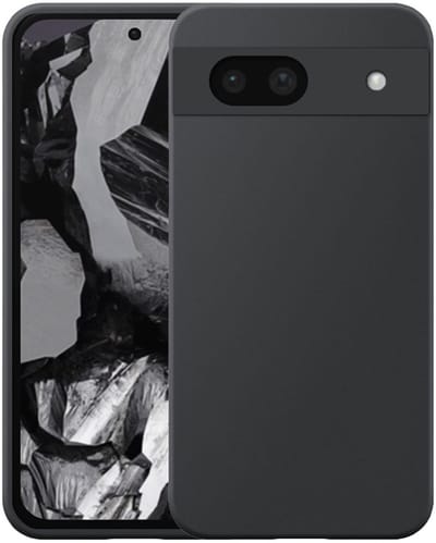 Geschikt voor Google Pixel 8A Telefoonhoesje Flexibel Siliconen TPU hoesje - Flexible Back Cover Case Siliconen TPU - Zwart - Smartphonica geschikt voor Google Pixel 8A