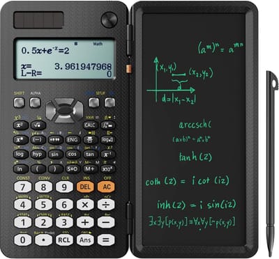 Wetenschappelijke rekenmachine met schrijftablet en pen - 417 functies voor wiskunde, natuurkunde en techniek