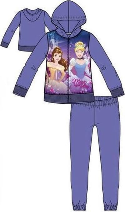 Disney Princess joggingpak / trainingspak -  blauw - maat 92/98 (3 jaar)