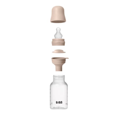 Bibs babyfles met siliconen speen - slow flow 150ml Powder Pink dames