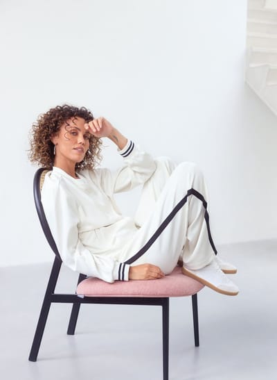 YEST Ilma Bottoms - Antique White/Black - maat 38