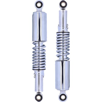 Paire d'amortisseurs de moto de 12,5 pouces en acier inoxydable pour 125 cc, 150 cc et 200 cc white