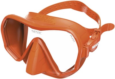 Seac Sub Pura antifog Duikbril & Snorkelmasker - Anti-Condens (Nooit meer beslagen) - Frameless - Gehard Glas - Oranje