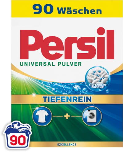 Persil Waspoeder Universal - Wasmiddel - Witte Was - Krachtige Vlekverwijdering - Hygiënische Frisheid - Grootverpakking - 90 Wasbeurten