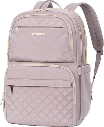 Dames Laptoprugzak met USB-oplaadpoort - Waterbestendig en Hoge Capaciteit - 30L - Ideaal voor Werk en Reizen