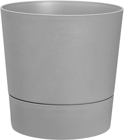 Elho Greensense Aqua Care Rond 30 - Bloempot voor Binnen met Waterreservoir - 100% Gerecycled Plastic - Ø 29.5 x H 29.1 cm - Licht beton