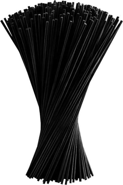 150 stuks zwarte rotanstaafjes, aromastokjes, rotan, rieten diffusertokjes, houtolie