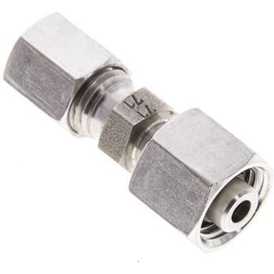 6L & 8L RVS Rechte Snijringkoppeling Draaidoorvoer 315bar ISO 8434-1