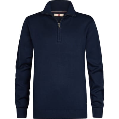 Petrol Industries - Jongens Gebreide half-zip trui ironshore - Blauw - Maat 104