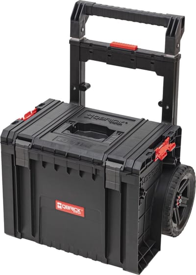 Qbrick System PRO Cart 2.0 Plus stapelbaar 490 x 415 x 660 mm 29 l IP54 afneembare dubbele telescopische handgreep