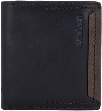 strellson Leren Portemonnee Camden BillFold Q7 Dark Brown Bruine