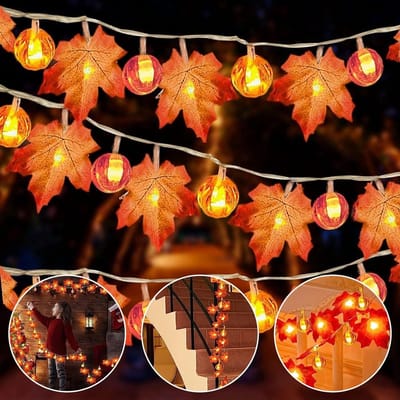 Sfeervolle 6 Meter Lange Fairy Lights met 40 LED's, Ideaal voor Herfstdecoratie, Binnen en Buiten Gebruik, Perfect voor Feestdagen en Evenementen