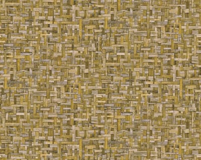 HOUT BEHANG | Industrieel - beige geel - "Architects Paper" A.S. Création Jungle Chic