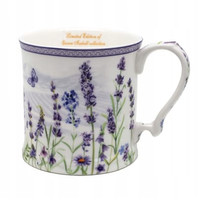 Grote Porseleinen Mok met Lavendelmotief - 360 ml - Perfect cadeau