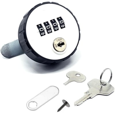 Dailygoods- Codeslot - Digitale Combinatielock - Zinklegering - 20 mm - Veiligheidsslot - Inclusief Sleutel - Ideaal voor Kasten - Combinatieslot