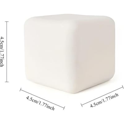 Squishy Melkwit Tofu Knijpspeeltje Schattig Wit Vierkant Sensorisch Stressverlichter Fidget Speeltjes Deegbal Cadeaus voor Volwassenen Beste Cadeau white
